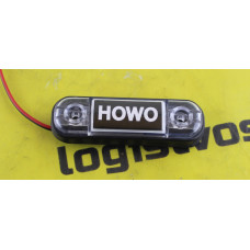 Фонарь габаритный (белый, 24В, min, полоска, L=85 ), HOWO, 26957