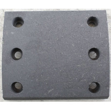Накладка тормозная (передняя, маленькая), HOWO, WG9100440027