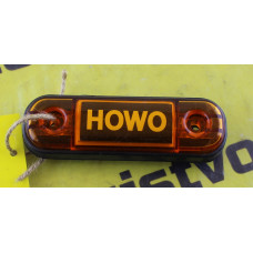 Фонарь габаритный (желтый, 24В, min, полоска, L=85), HOWO, 26956
