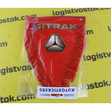 Вымпел на присоске, "SITRAK" (бахрома, треугольник красный), 20x26 см, 09279, 31035